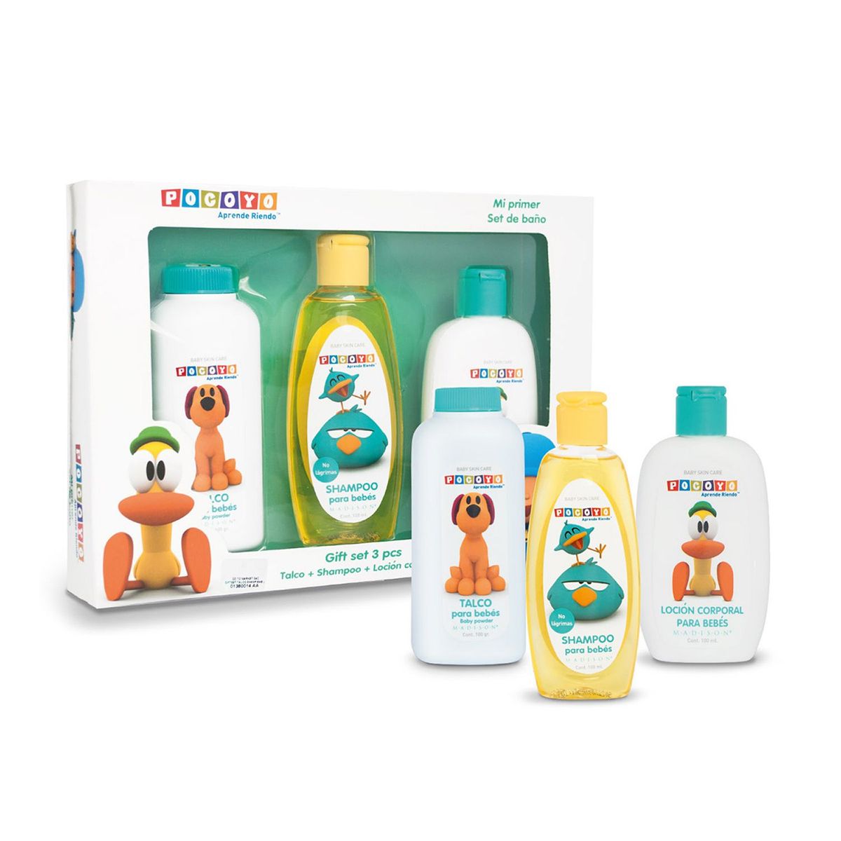POCOYO - Pocoyo Gift Set 3 Pzas (Talco, Crema, Shampoo)