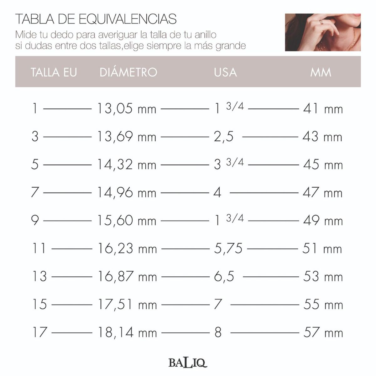 BALIQ - Anillo Gianni Plata 925