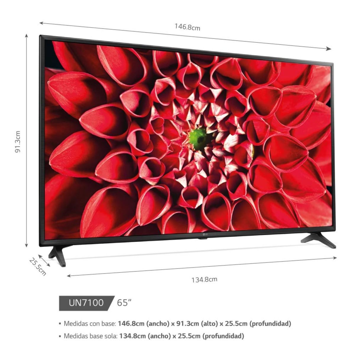 LG - Televisor 65" 4K Ultra HD Smart TV 65UN7100PSA.AWF