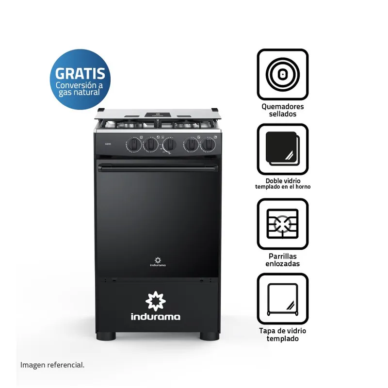 INDURAMA - Cocina 4 Hornillas Goya