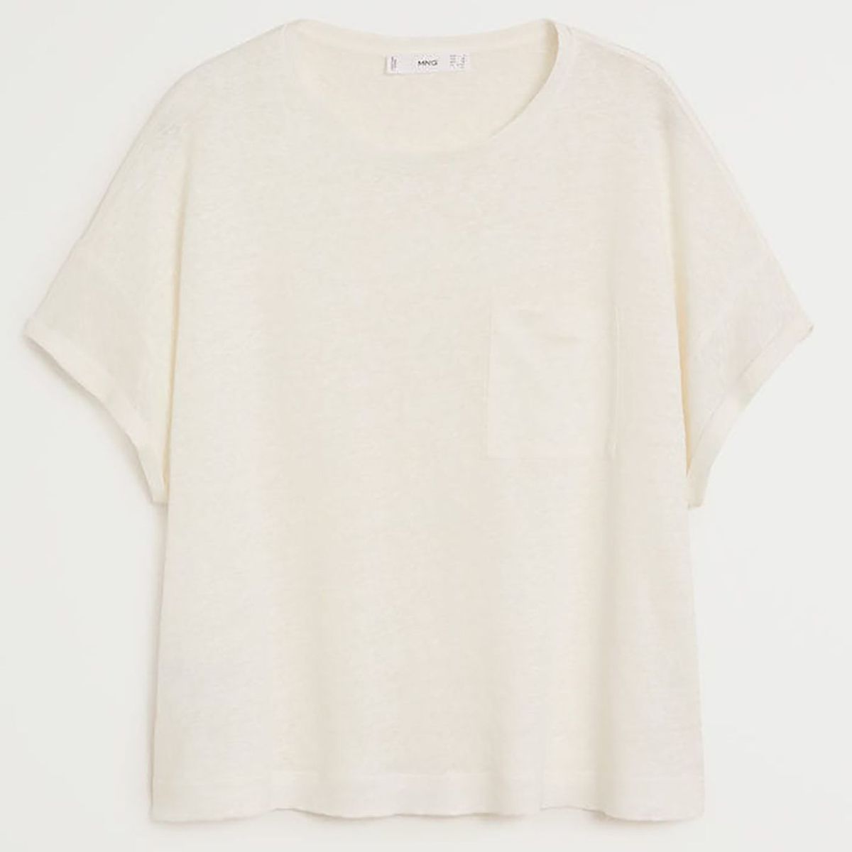 MANGO - Polo Manga Corta Lino Mujer Mango