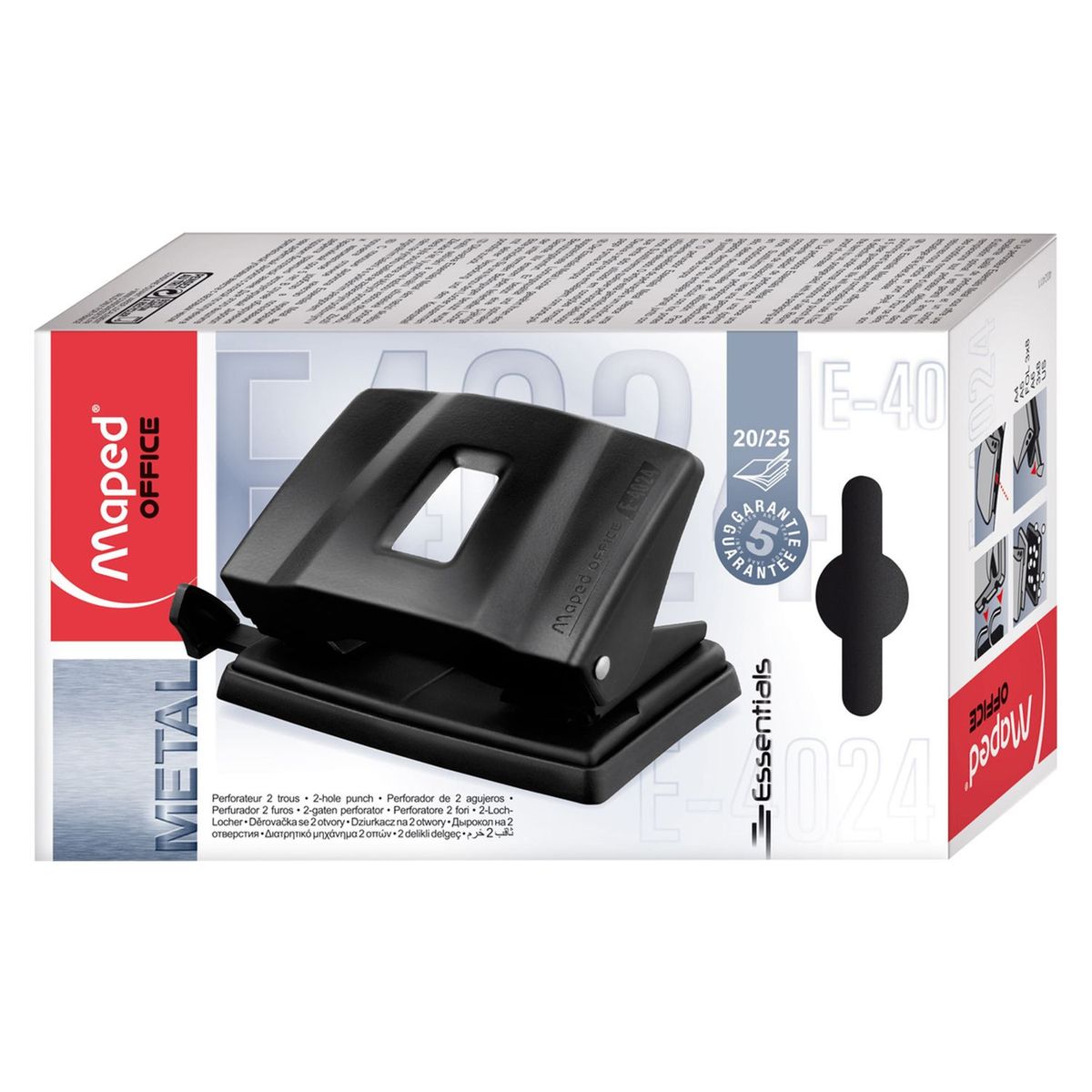 MAPED - Perforadora 2Orif 20H Ess Meta