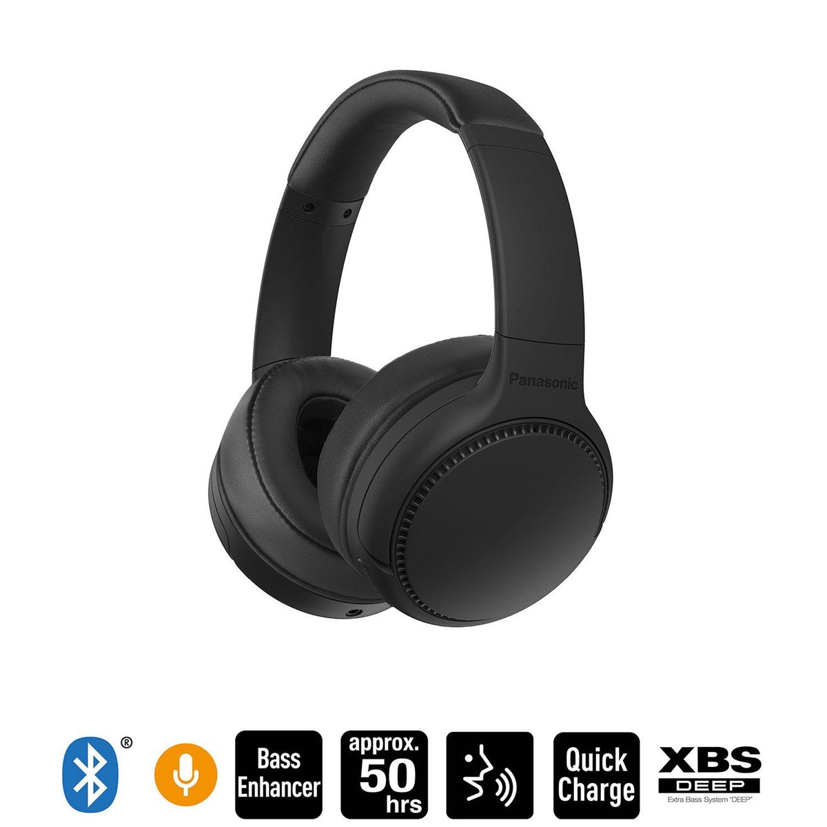 PANASONIC - Audífonos Bluetooh Heavy Bass RB-M300BE-K