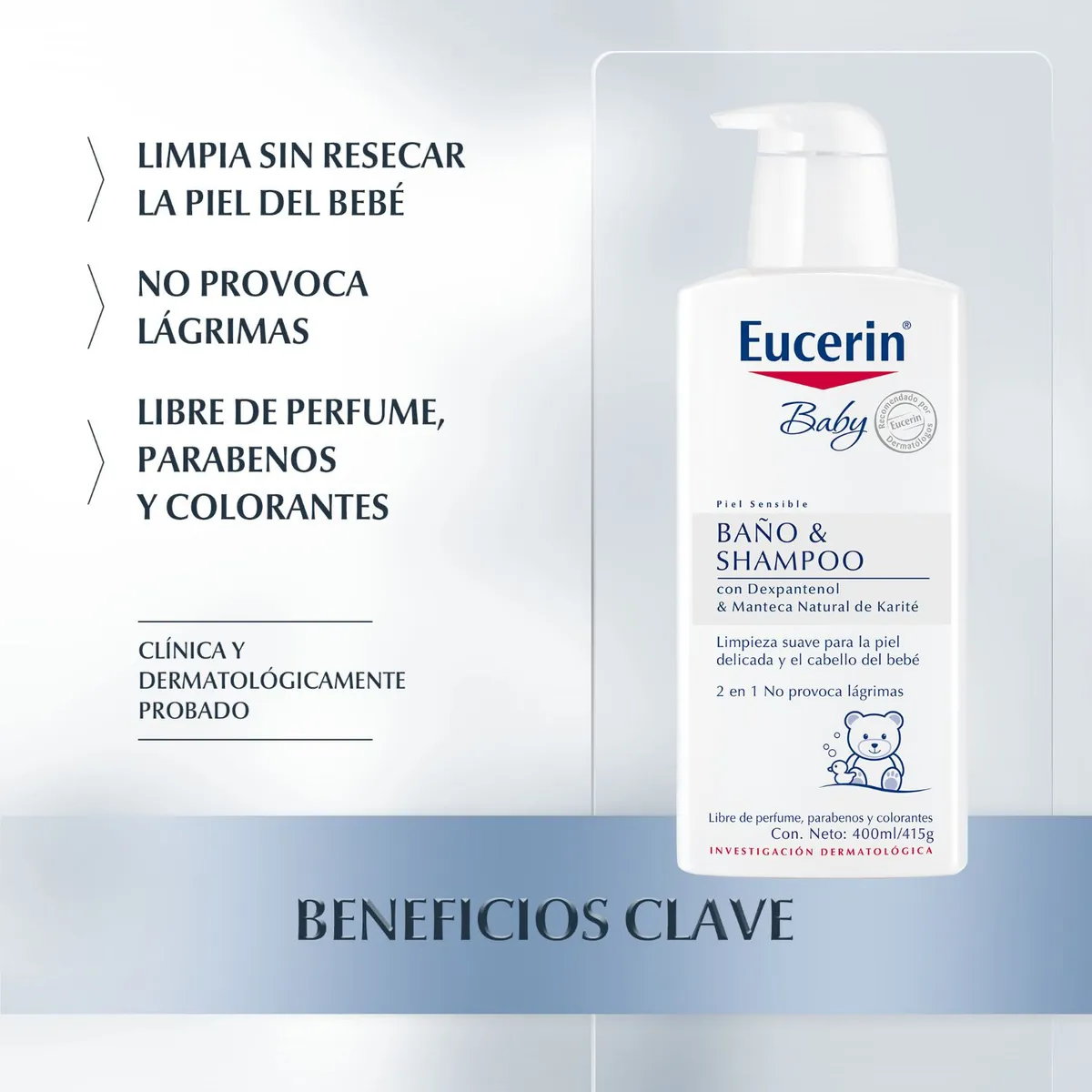 EUCERIN - Eucerin Baby Wash And Shampoo 400ml