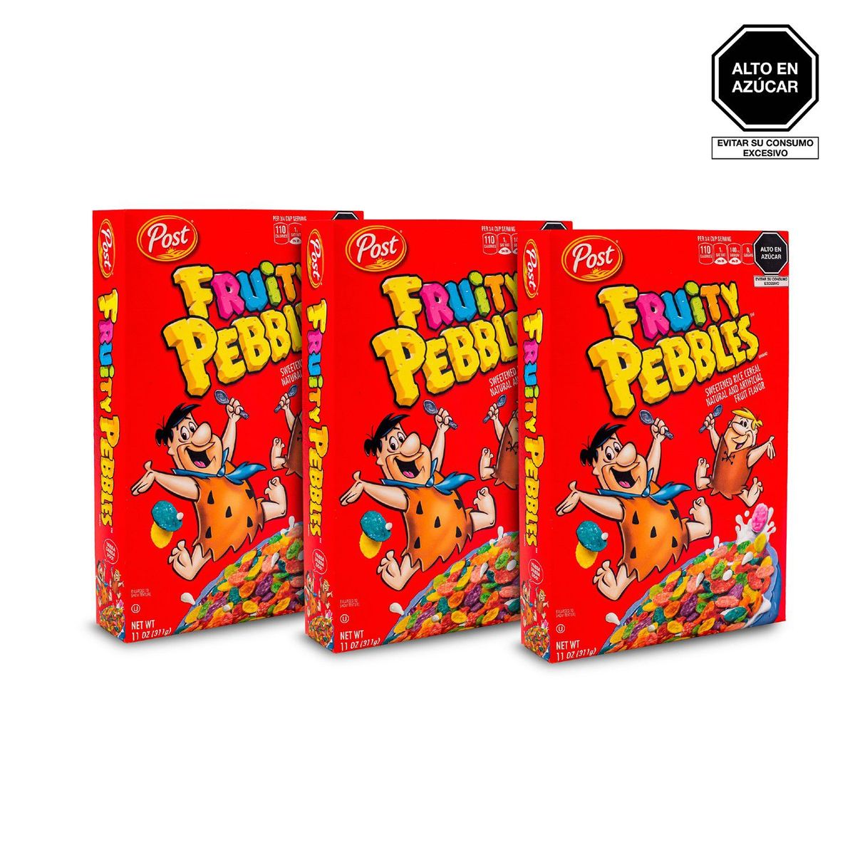 POST - Pack cereal Fruity Pebbles 3x311g