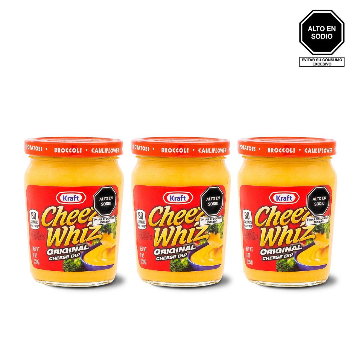 KRAFT - Queso fundido Cheez Whiz 3x226g