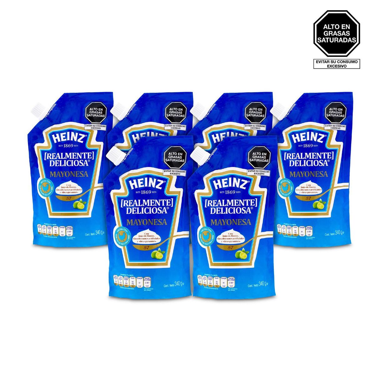 HEINZ - Pack mayonesa doypack 6x340g