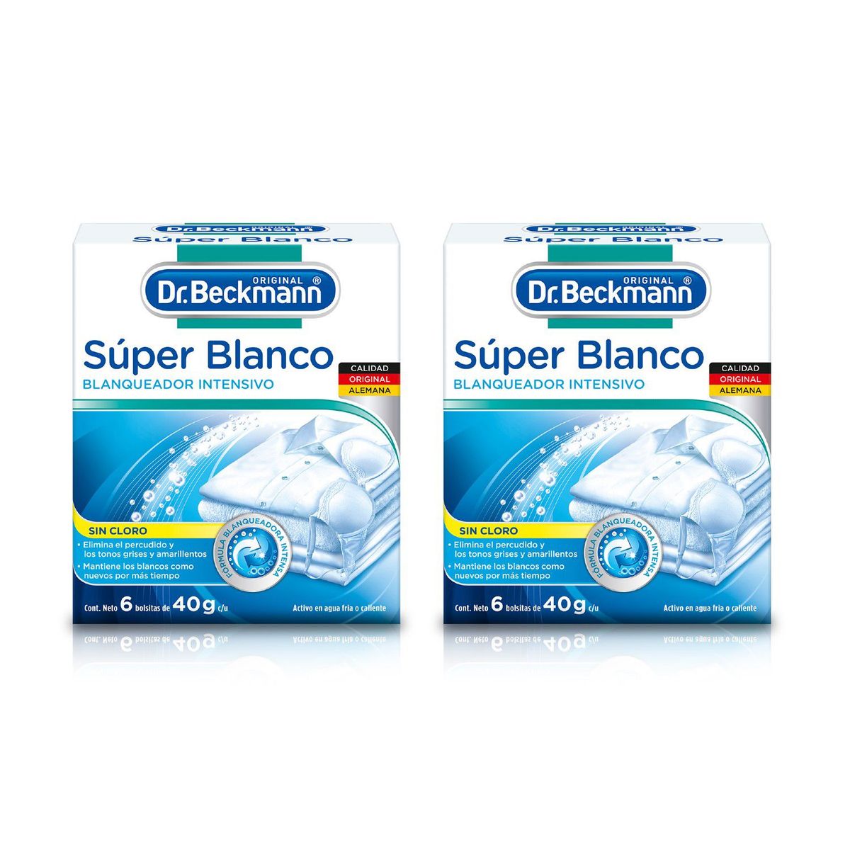 DR BECKM - Two Pack Dr. Beckmann super blanco pack 6 x40gr