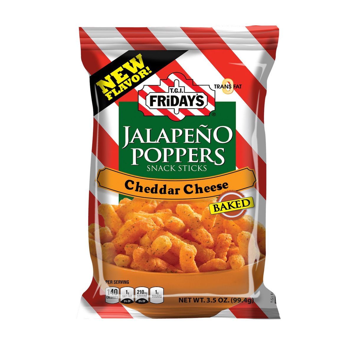 TGI FRIDAYS - Pack x 3 Snacks de Jalapeño Cheddar TGI Fridays