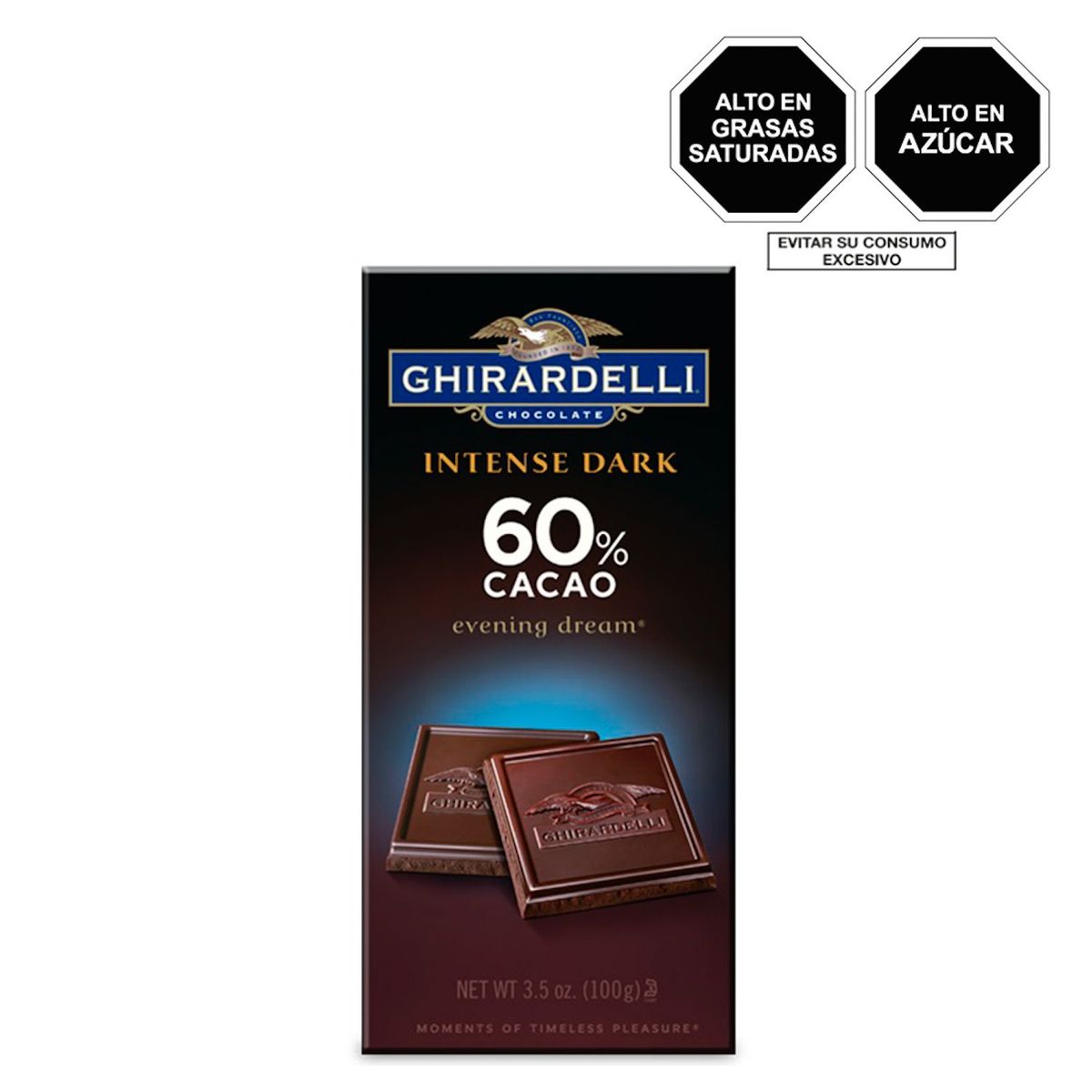 GHIRARD - Chocolate EVENING DREAM WITH 60% DARK GHIRARDELLI 100gr
