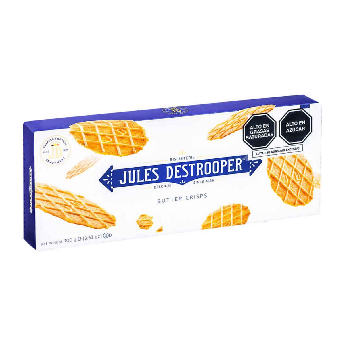 JULES DESTROOPER - Galletas Crocantes de Mantequilla Jules Destrooper 100gr