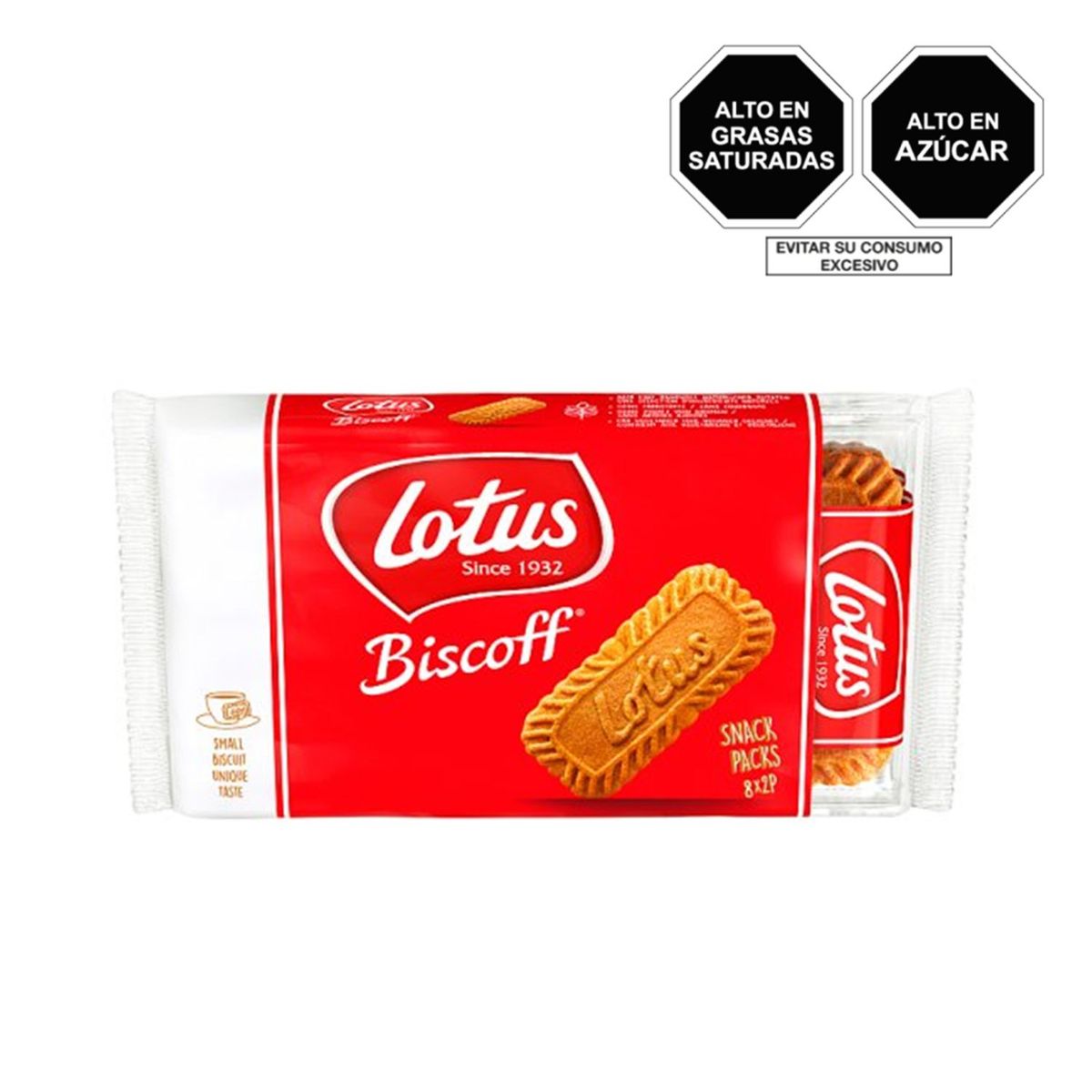 LOTUS - Pack x 12 Galletas Lotus Biscoff Original Pocket 124gr