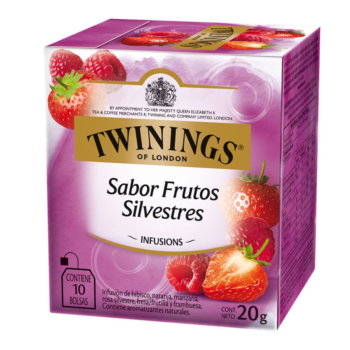 TWINING - Té Infusión de Frutos Rojos Twinings 10 filtrantes 20gr