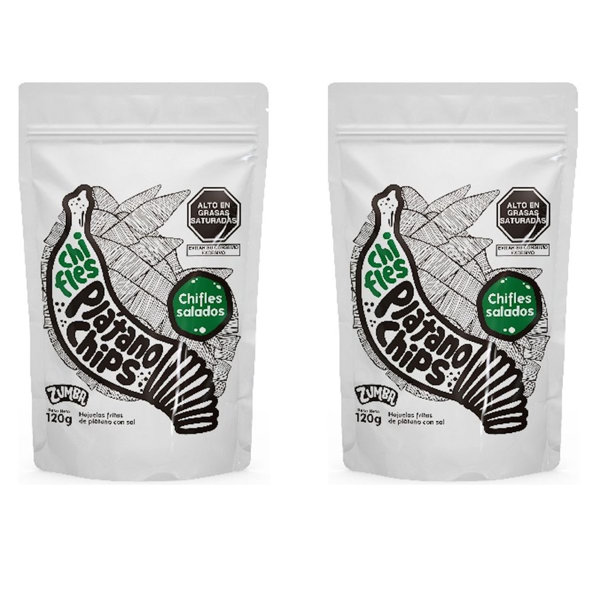 ZUMBA - Pack x 2 Chifles Salados Zumba 120gr