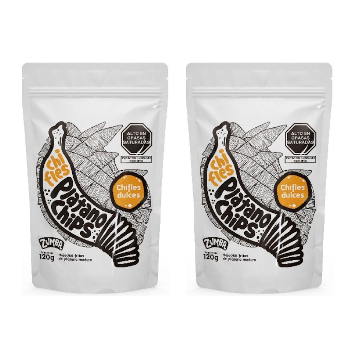 ZUMBA - Pack x 2 Chifles Dulces Zumba 120gr