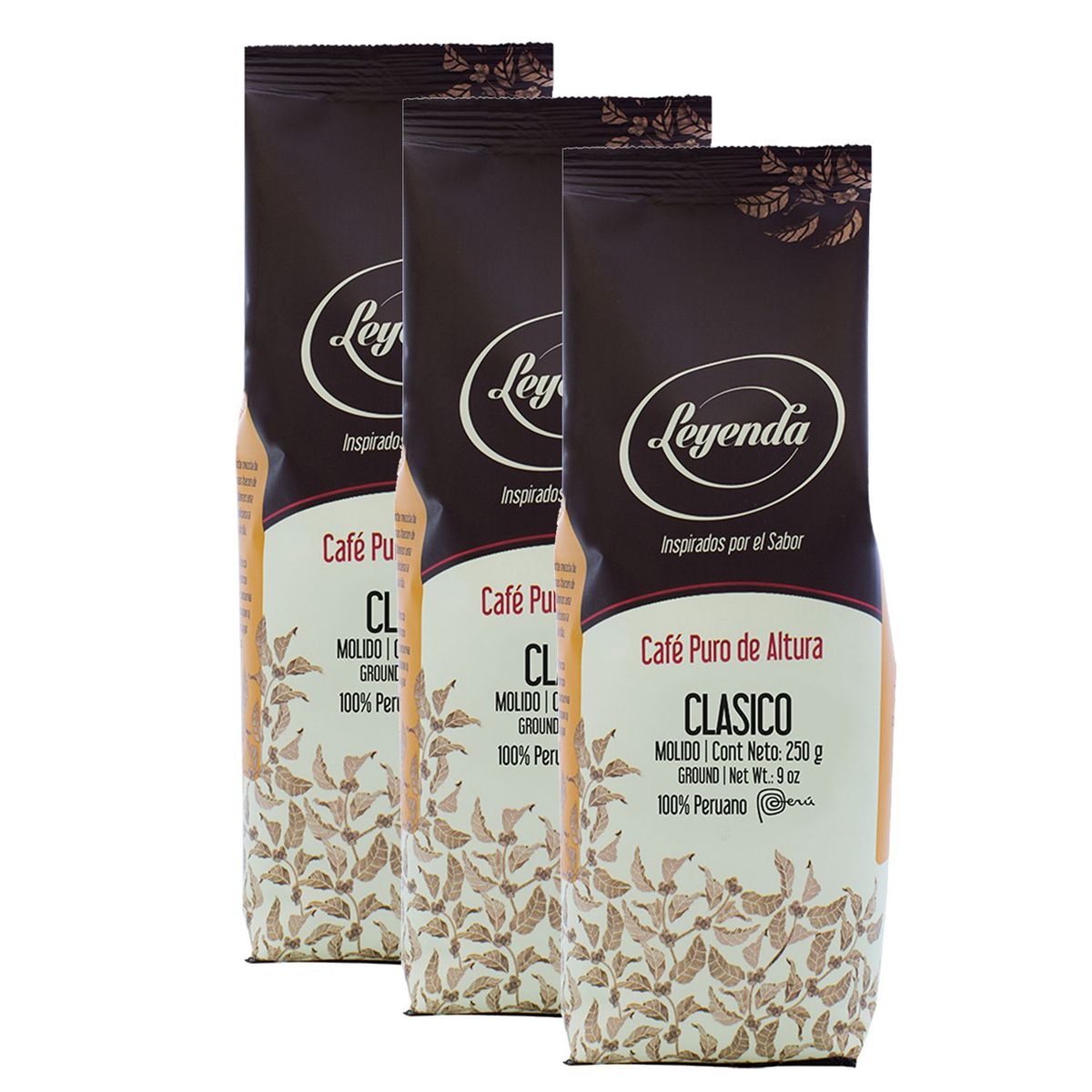 BRITT - Pack x 3 Cafe Leyenda Clasico Molido 250G