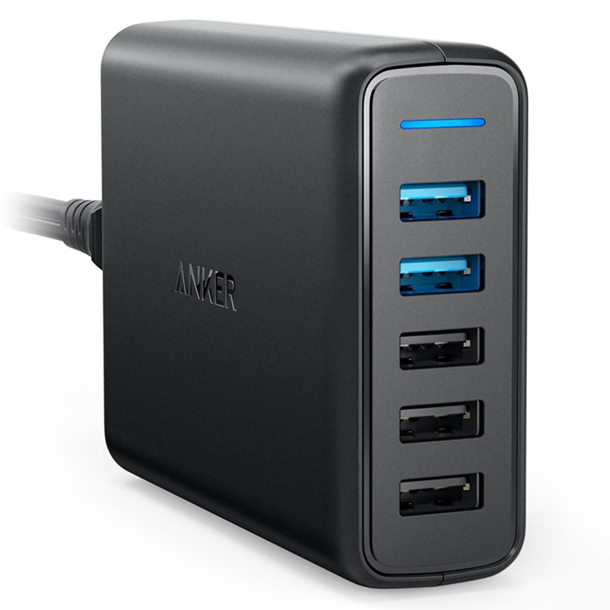 ANKER - Cargador de Pared PowerPort USB 5 puertos