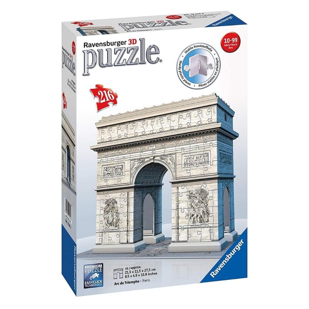 RAVENSBURGER - Rompecabezas 3D Arco del Triunfo