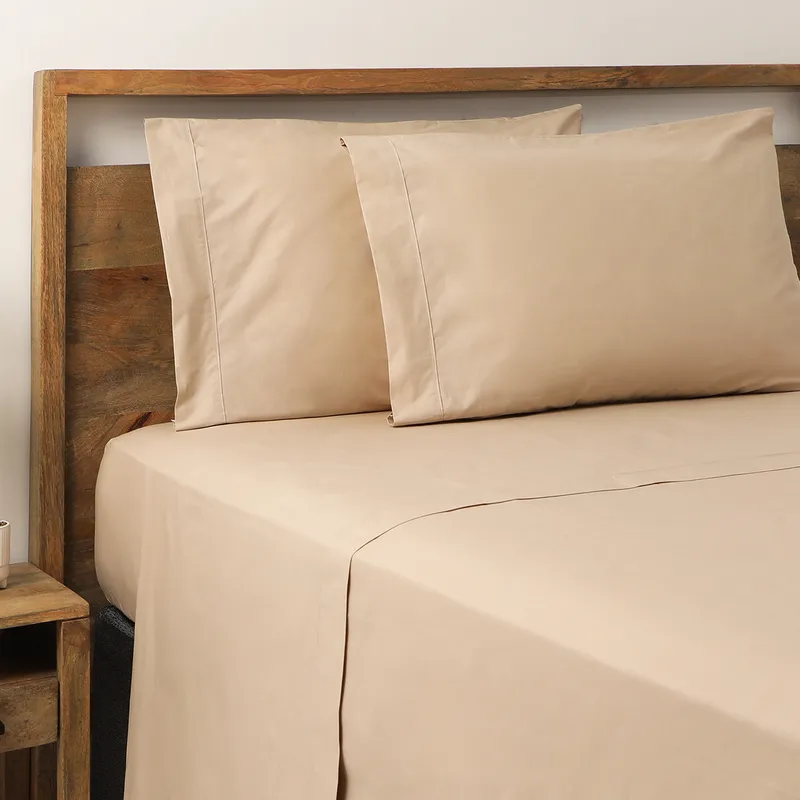 BASEMENT HOME - Juego de Sábanas Algodón Pima 286 Hilos