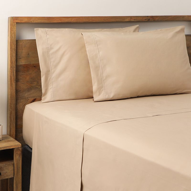 BASEMENT HOME - Juego de Sábanas Algodón Pima 286 Hilos