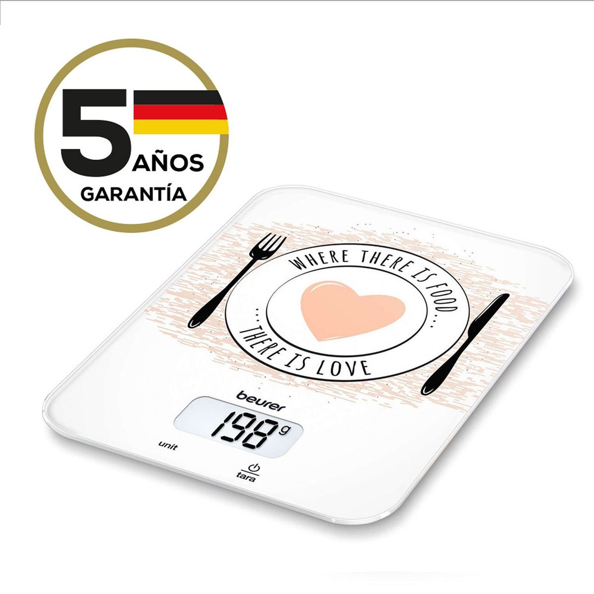 BEURER - Balanza De Cocina Love Ks19 Lv BEURER