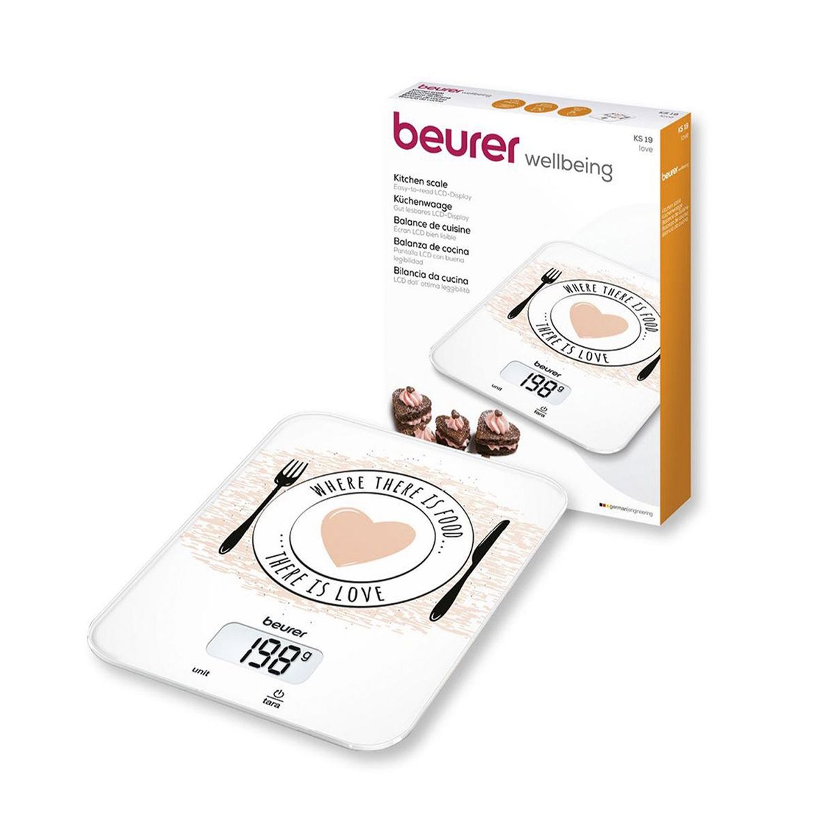 BEURER - Balanza De Cocina Love Ks19 Lv BEURER