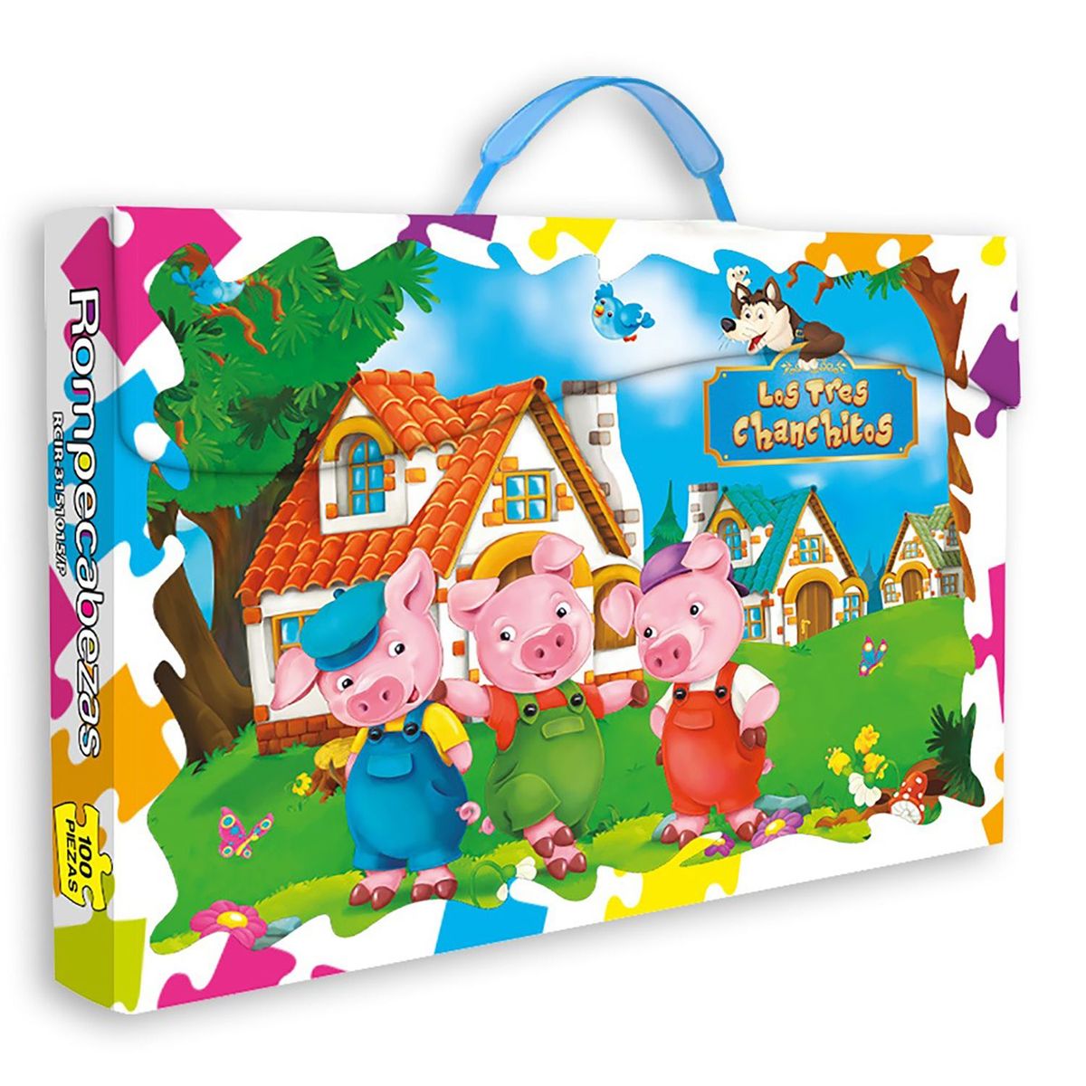 GENERICO - Rompecabezas 100 Pzas Los 3 Chanchitos