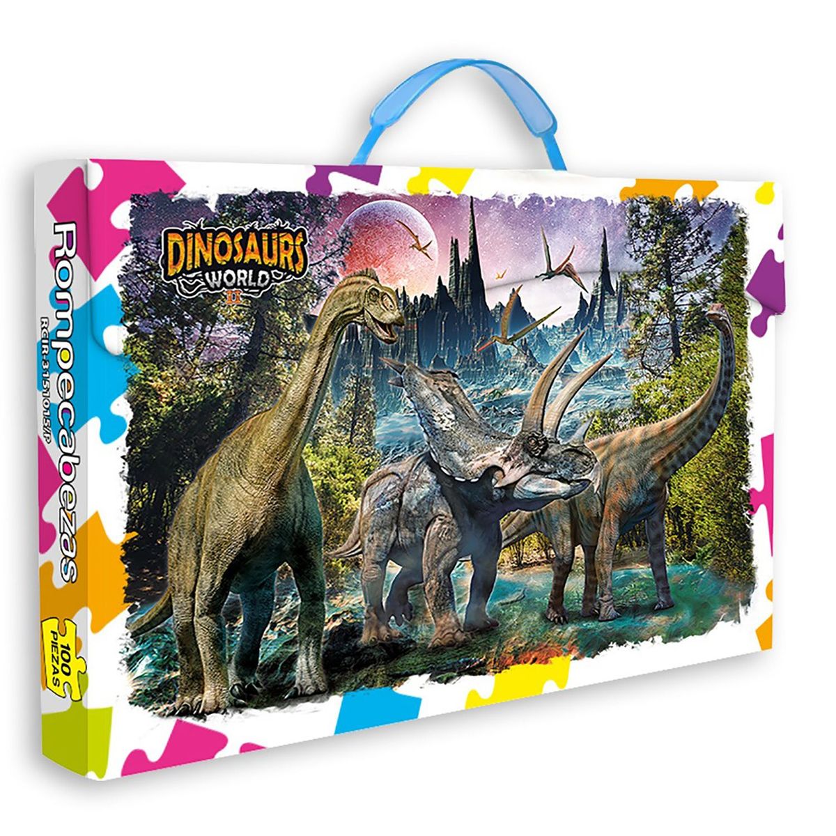 GENERICO - Rompecabezas 100 Pzas Dinosaurs World II