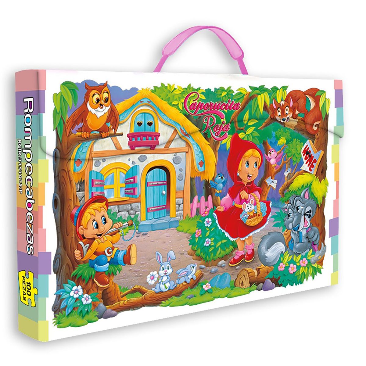 GENERICO - Rompecabezas 100 Pzas Caperucita Roja