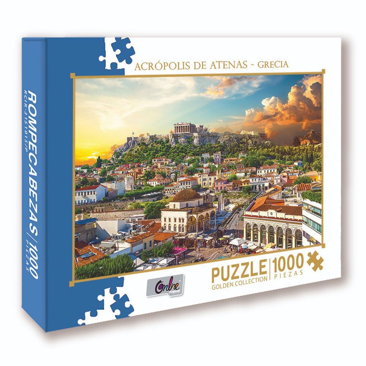 GOLDEN COLLECTION - Rompecabezas 1000 Pzas Acrópolis De Atenas Grecia