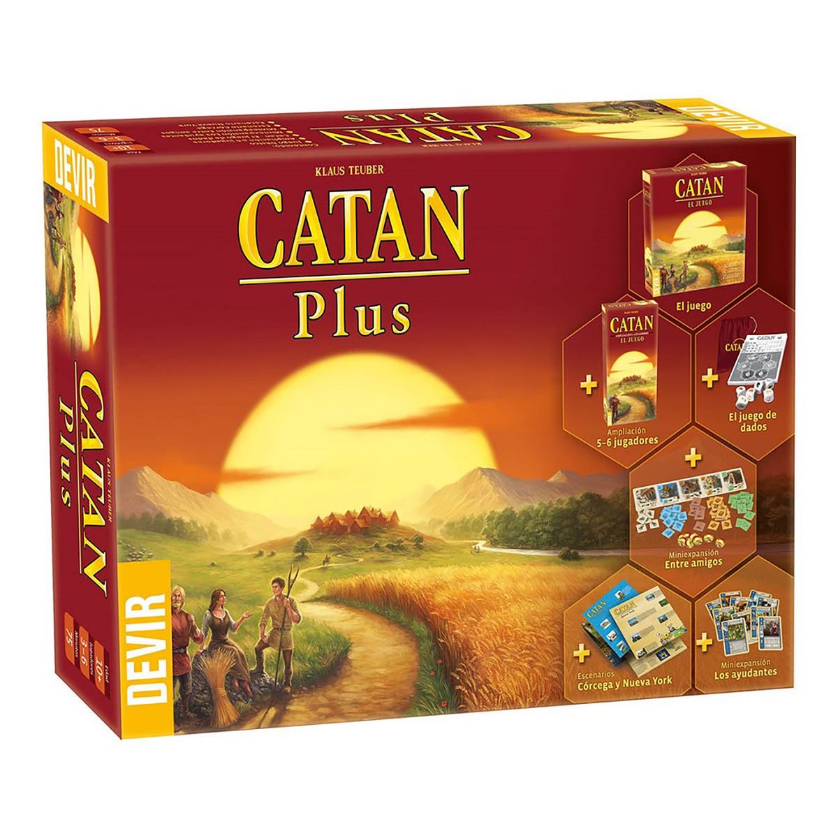 DEVIR - Juego de Mesa Catan Plus Devir
