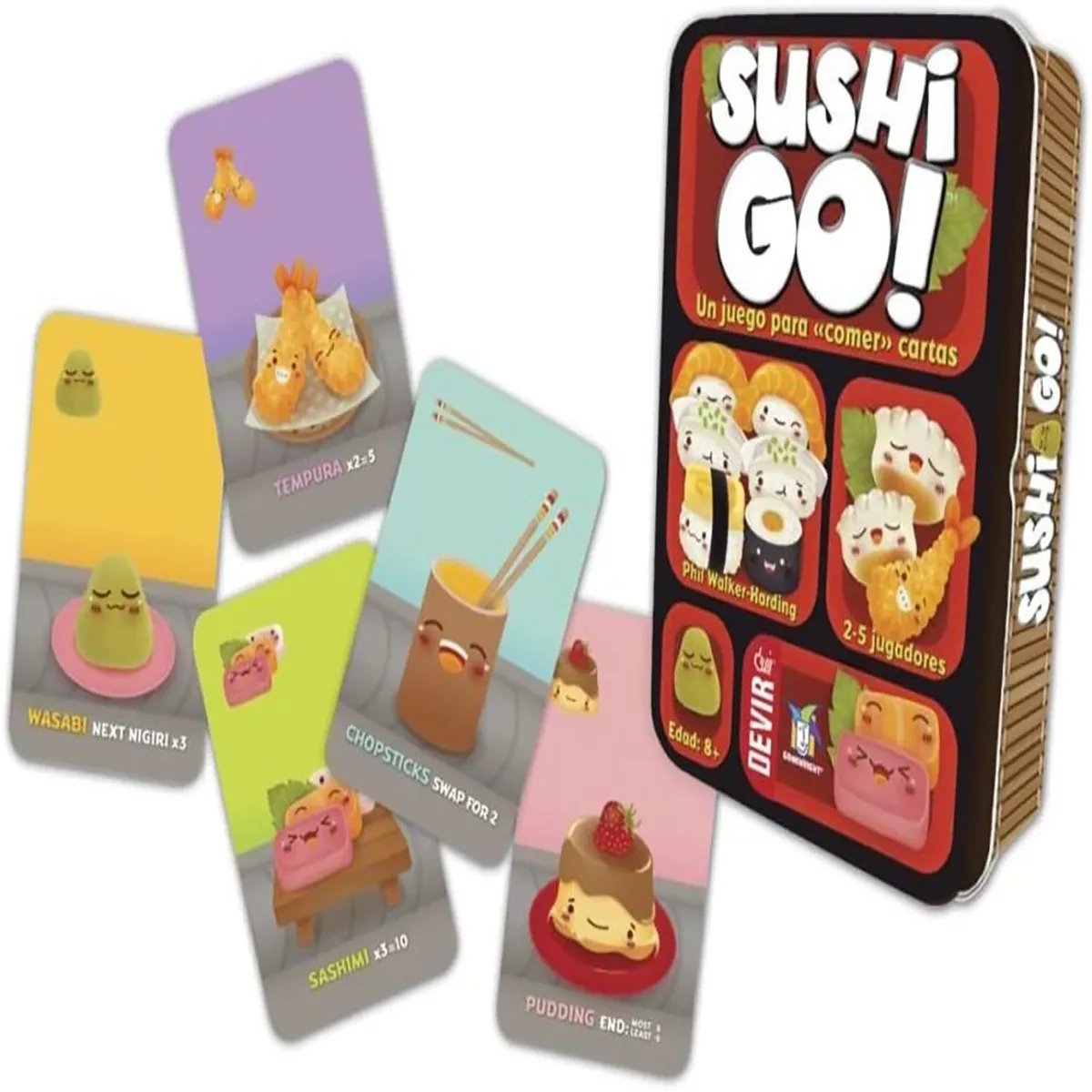 DEVIR - Juego de Cartas Sushi Go Devir