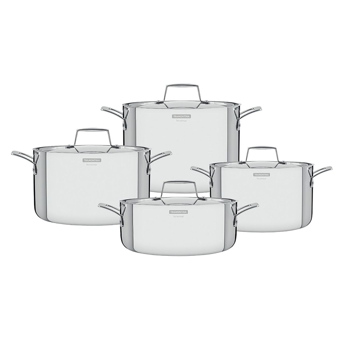 TRAMONTINA - Juego de ollas 8 Pzas Grano