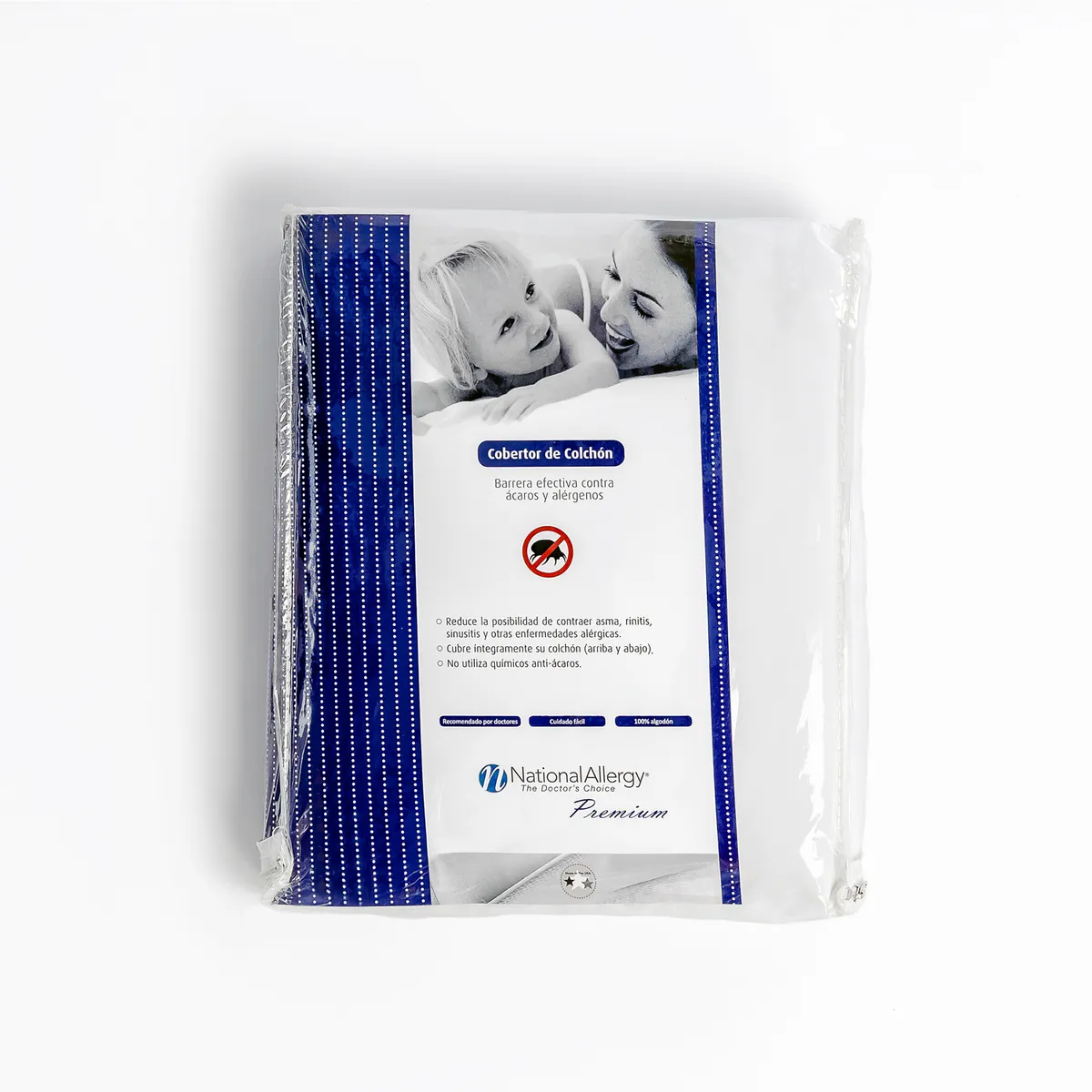 NATIONAL ALLERGY - Protector de Colchón Antiácaros Premium