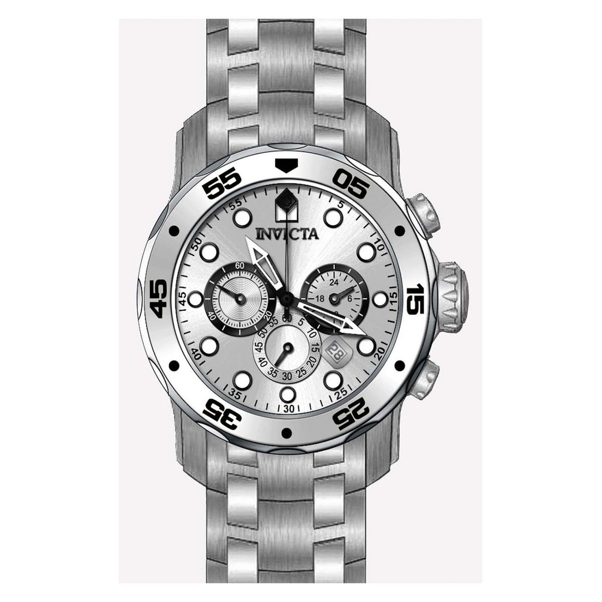 INVICTA - Reloj Invicta 71 Hombre Plateado Quartz