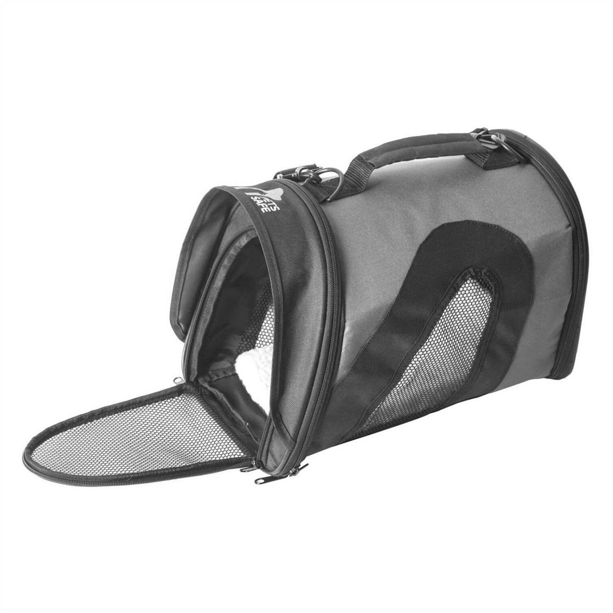 PETS SAFE - Bolso De Viaje Maletín Cargador Guacal Para Perro Mascota Auto Negro