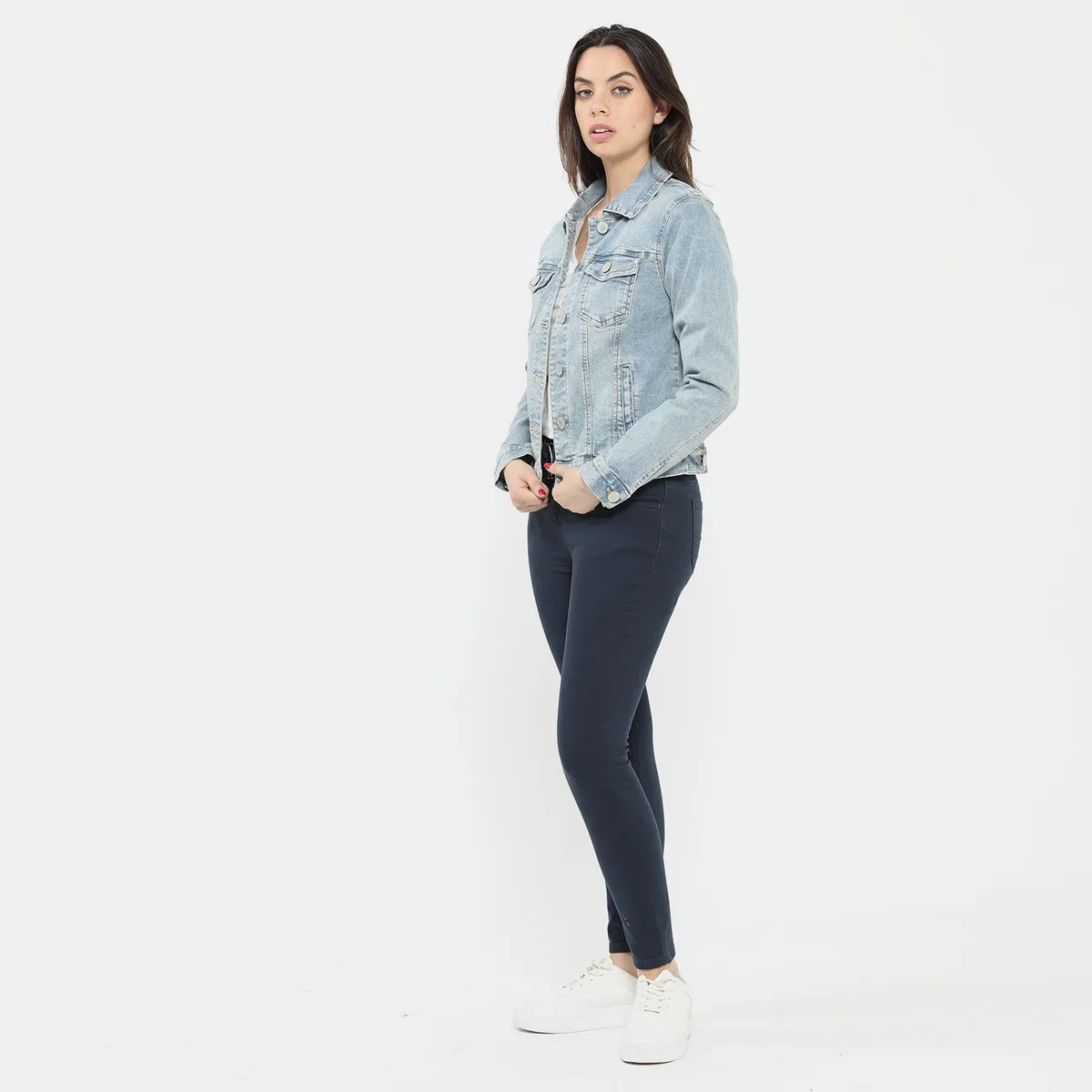 AMERICAN ABBEY - Casaca Jean Mujer American Abbey