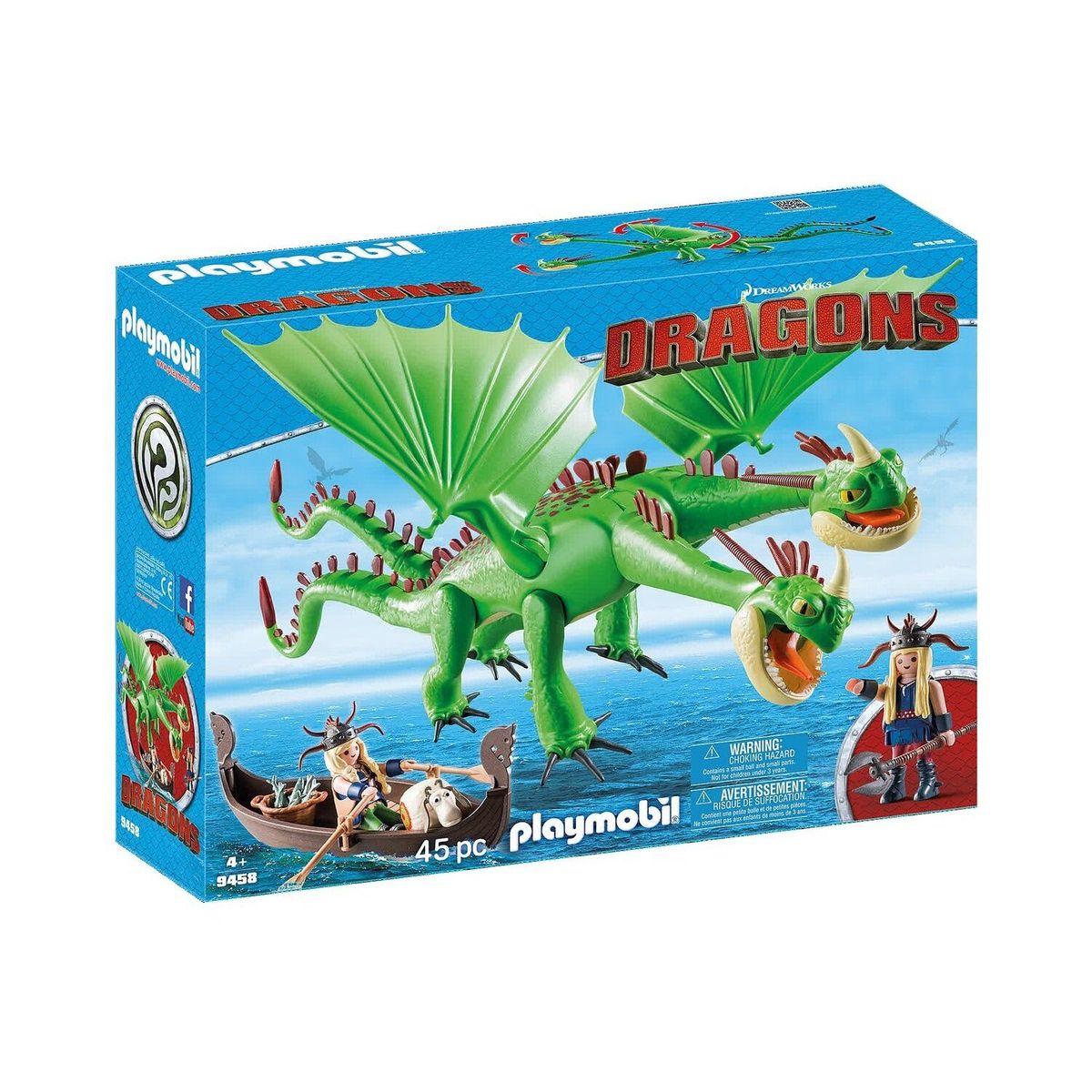 PLAYMOBIL - Dragón de 2 cabezas con Chusco y Brusca