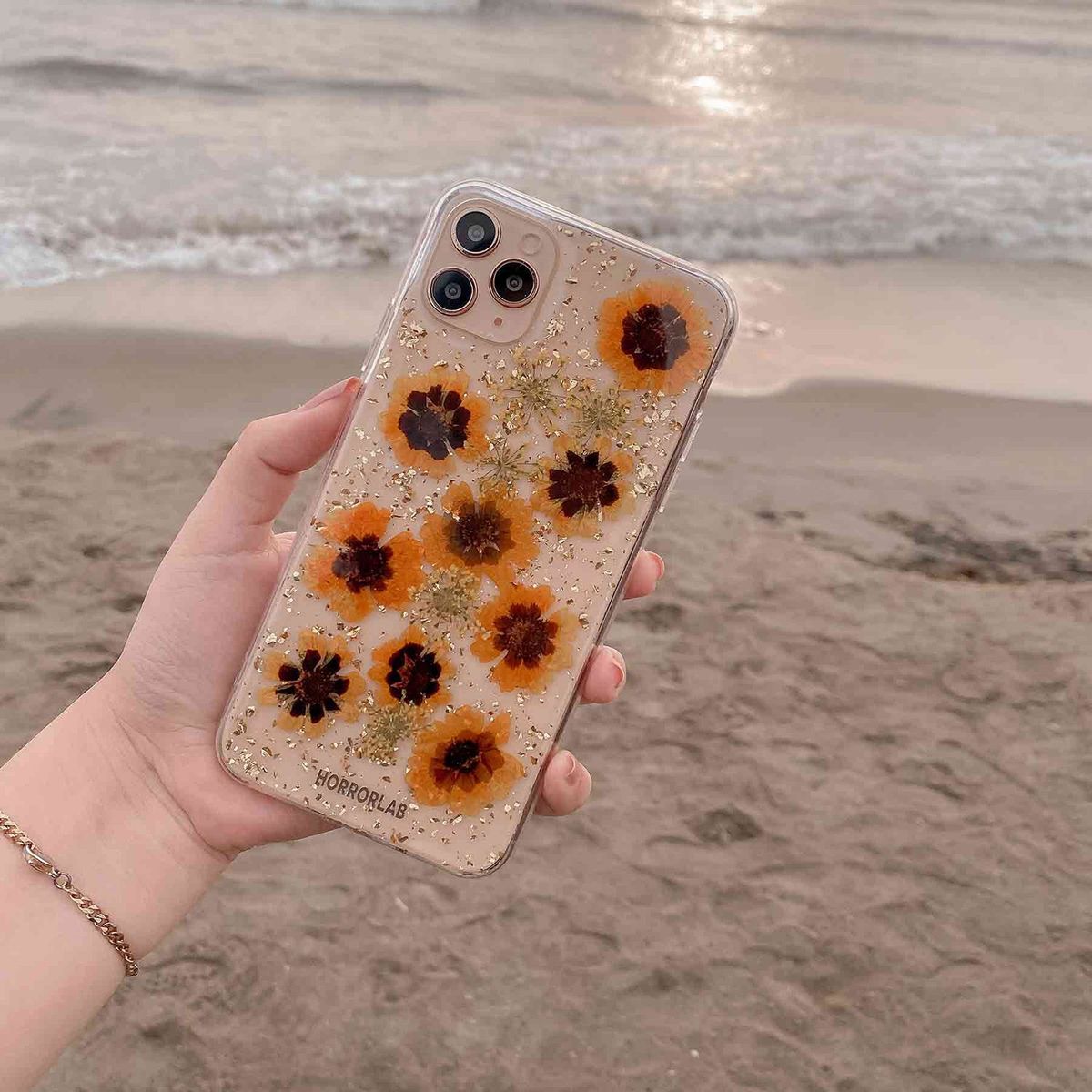 HORRORLAB - Case Funda Flores Naturales Sunset iPhone 11 Pro HORRORLAB