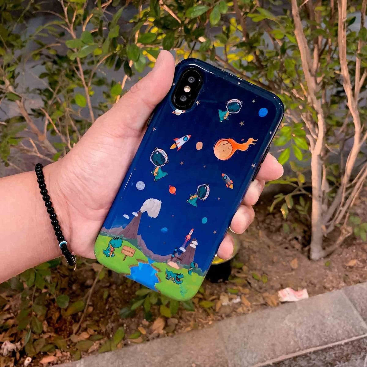 HORRORLAB - Case Funda Dinospace Possible Futures iPhone X Xs HORRORLAB