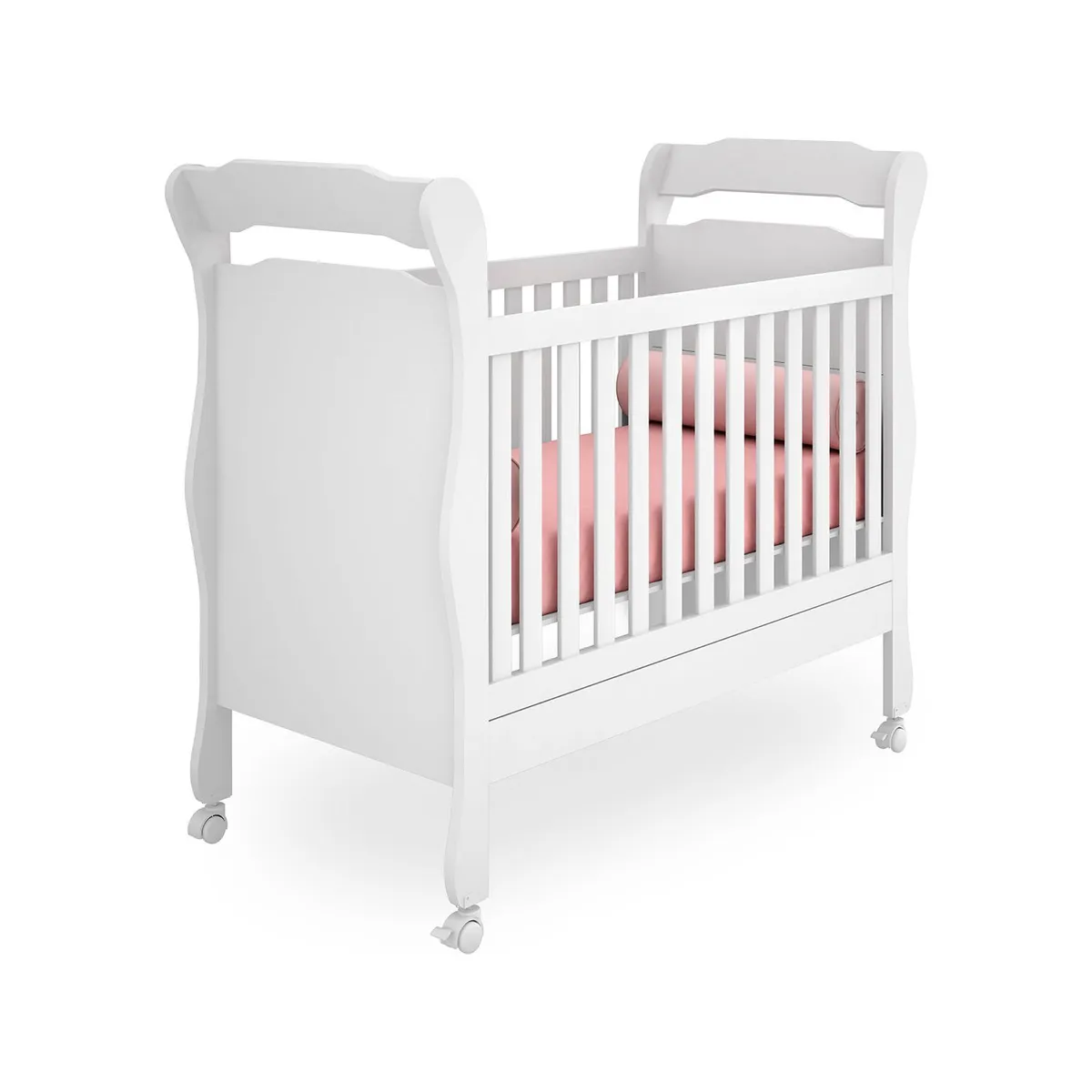 CASA BELLA - Cuna de Madera Baby Blanca