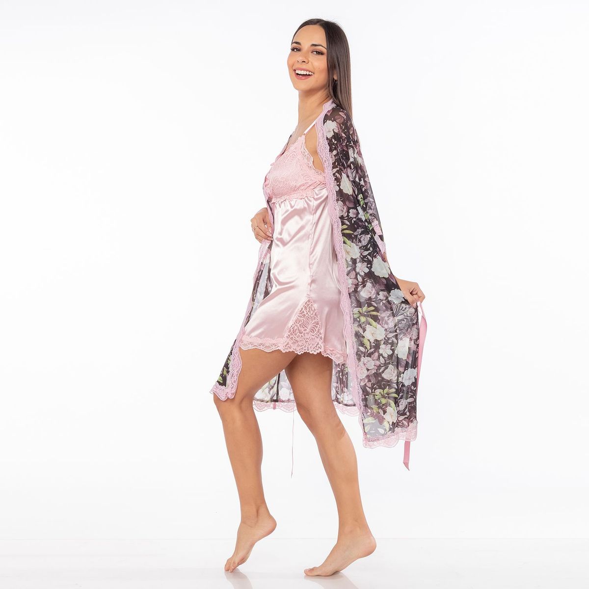 VELA WHITE - Pack Bata + Vestido de Pijama Mujer Vela White