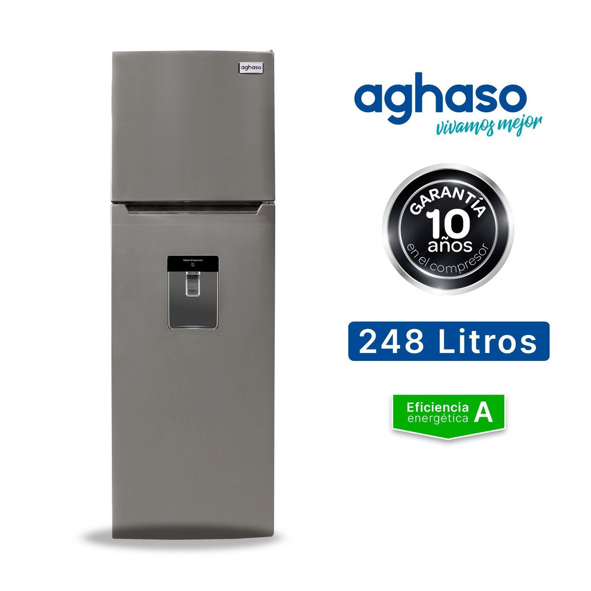AGHASO - Refrigeradora Aghaso 248 L