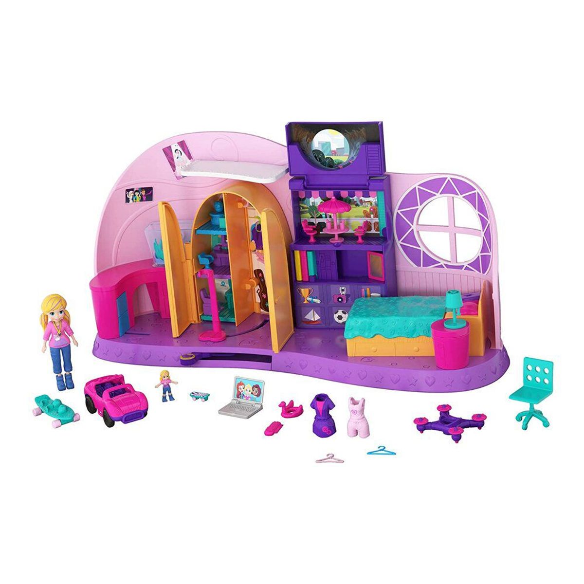 POLLY POCKET - Cuarto Transformable de Polly Pocket