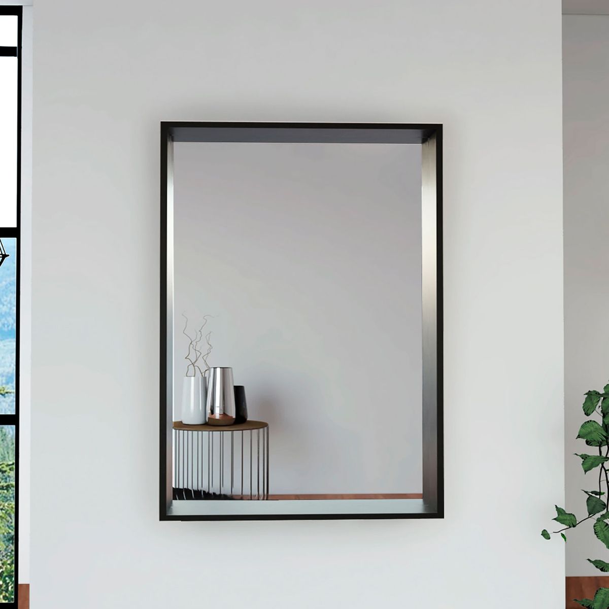 TUHOME - Espejo Trento Rectangular Caramelo