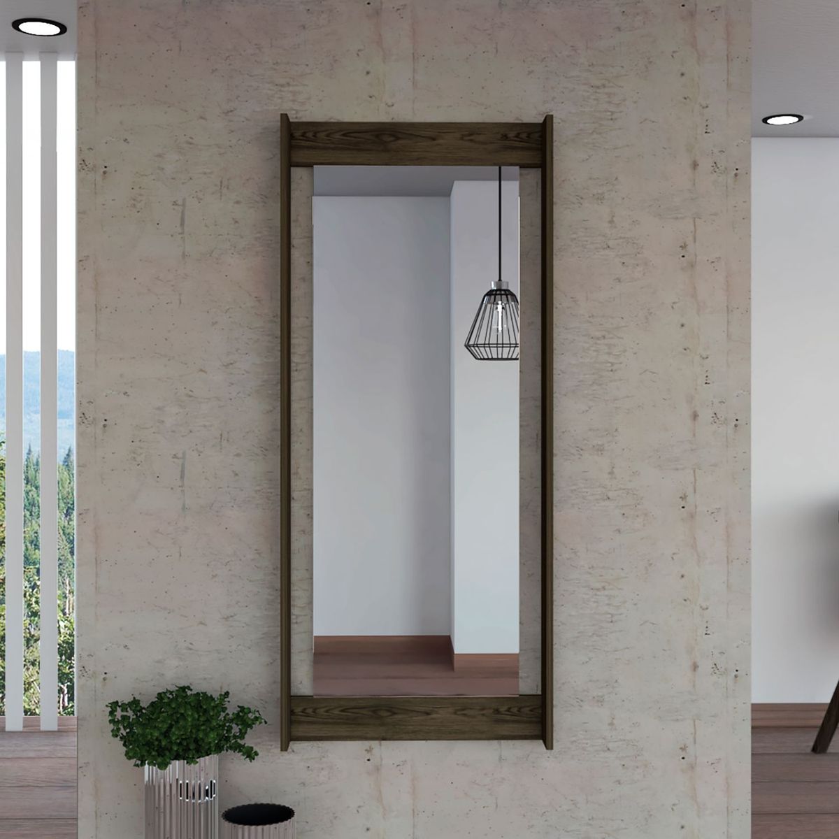 TUHOME - Espejo Scala Art Rectangular Caramelo