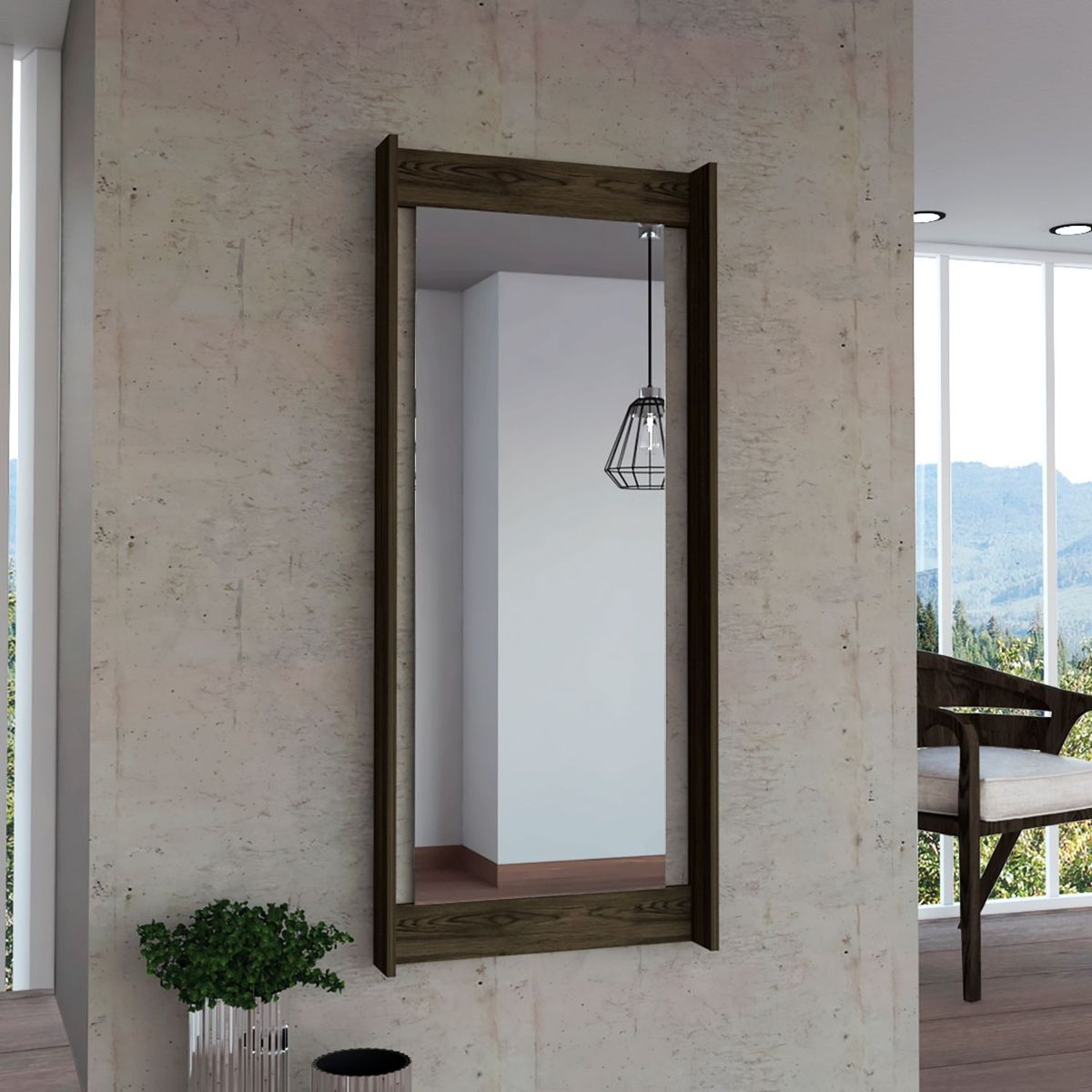 TUHOME - Espejo Scala Art Rectangular Caramelo