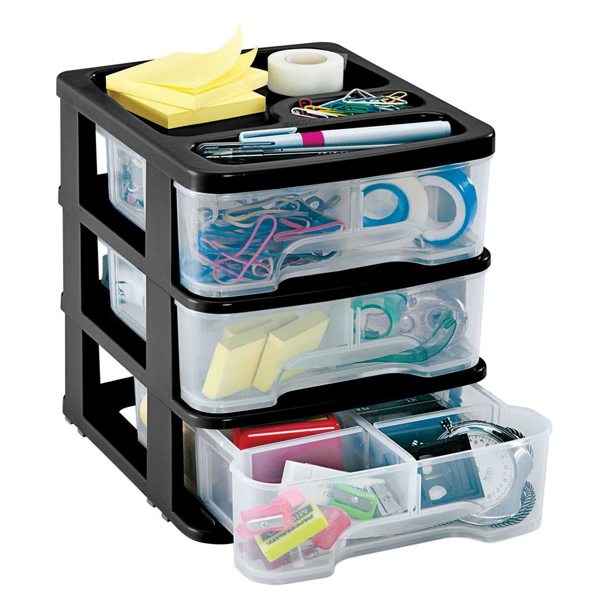 RIMAX - Gavetero Pequeño Negro