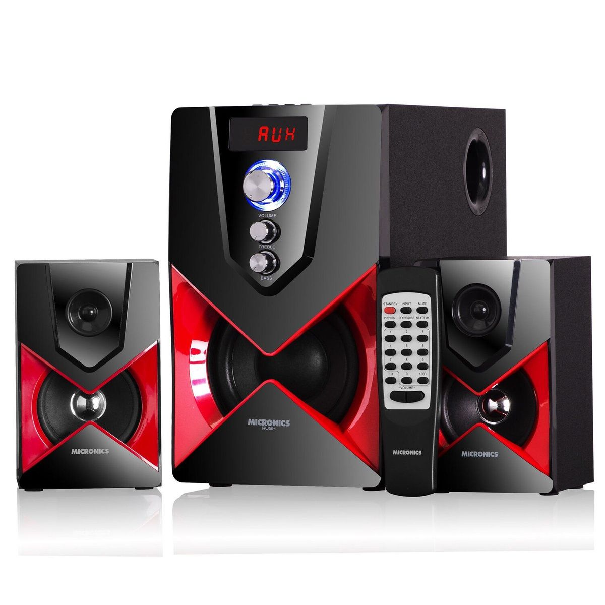 MICRONICS - Parlante Rush Subwoofer USB/BT/RADIOFM