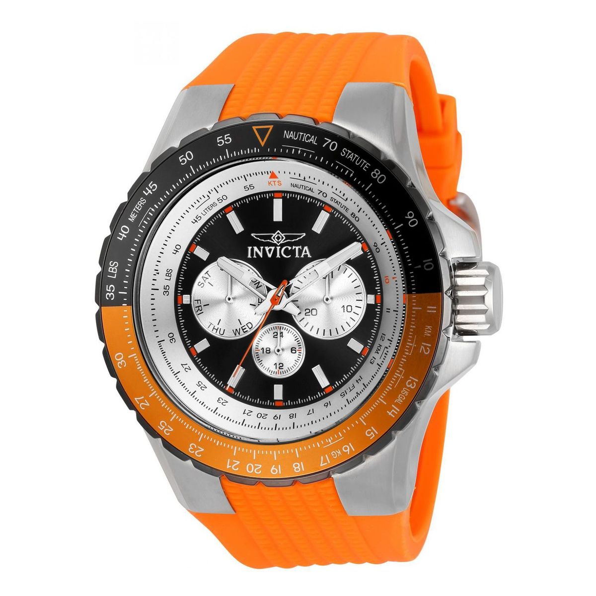 INVICTA - Reloj Invicta Aviator 33035 Hombre Plateado Quartz